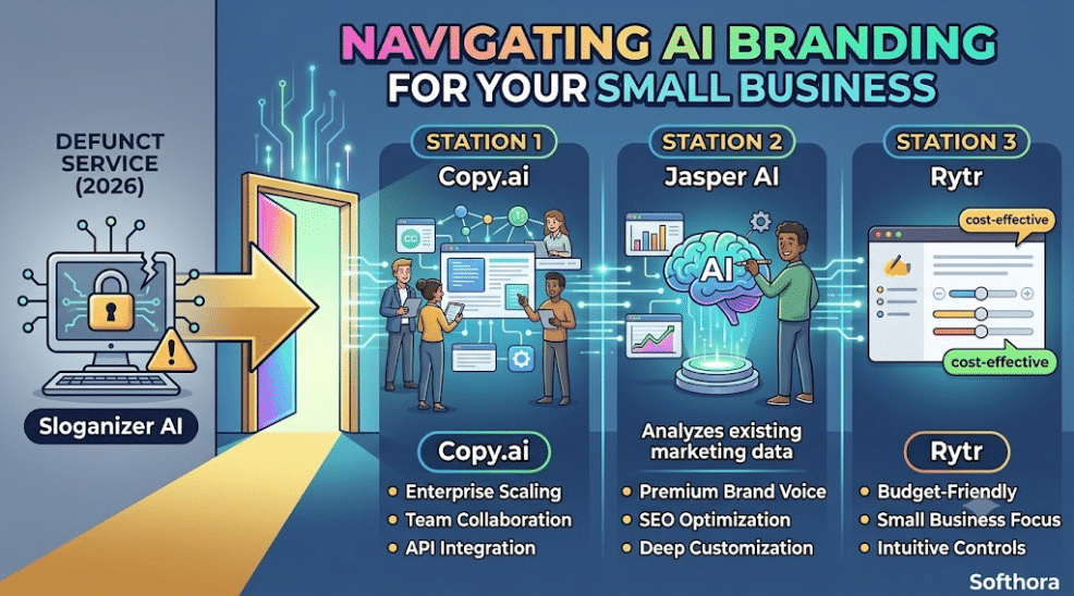 Sloganizer AI Pricing comparison with modern branding software